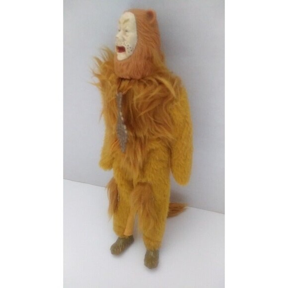 Vintage 1981 Toy Time INC. Wizard of Oz Doll Cowardly Lion Action Figure - Picture 4 of 9